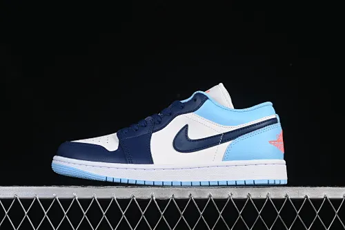 All categories Air Jordan Jordan series basketball shoes Air Jordan 1 Low G version pure original Air Jordan 1 Low AJ1 Joe 1 blue white black hook low-top cultural casual sneakers 553558-149